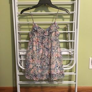 Candie’s spaghetti strap top with ruffle